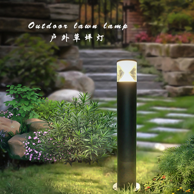 7W Holiday Led Garden Lawn Lights Green Grass 105x105mm Modern Outdoor Bollard